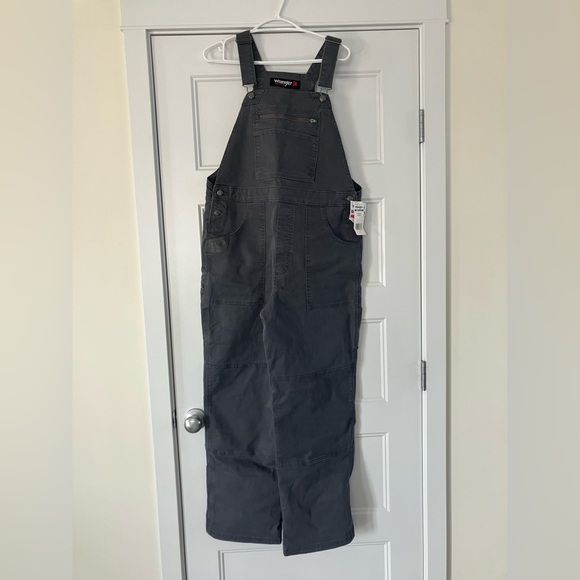 Wrangler Pants - Wrangler Riggs Grey Bib Overalls